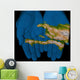 Painted Map Haiti Hands