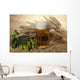 beer with barley and hop Wall Mural