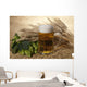 beer with barley and hop Wall Mural
