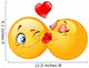 Kissing emoticons Wall Decal