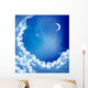 Moon and Beautiful Clouds Wall Decal