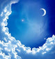 Moon and Beautiful Clouds Wall Decal