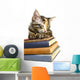 Book Loving Cat Wall Decal