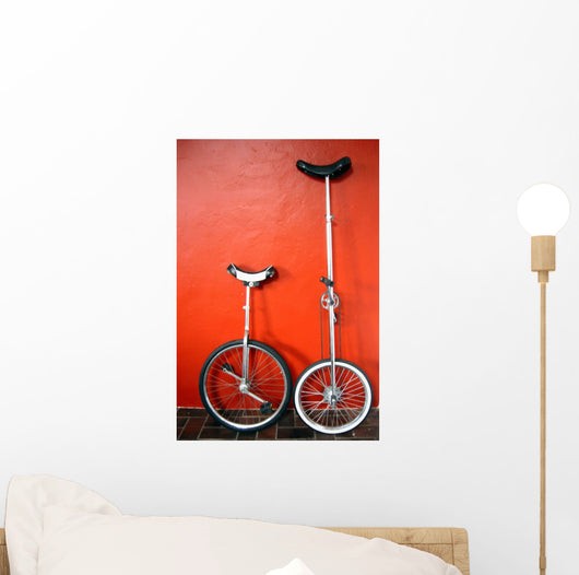 Unicycles 2 Wall Mural