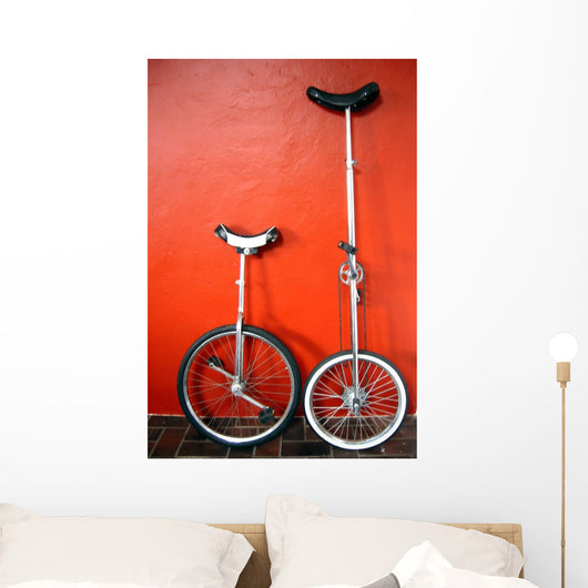Unicycles 2 Wall Mural
