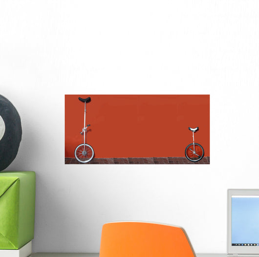 unicycles Wall Mural