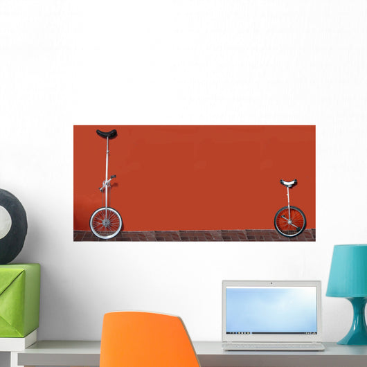 unicycles Wall Mural