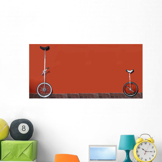 unicycles Wall Mural