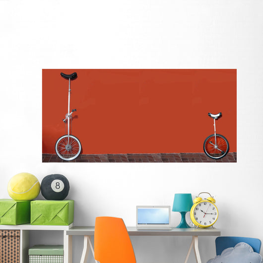 unicycles Wall Mural