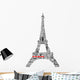 abstract tour eiffel with words Paris Wall Decal