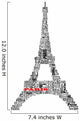 abstract tour eiffel with words Paris Wall Decal