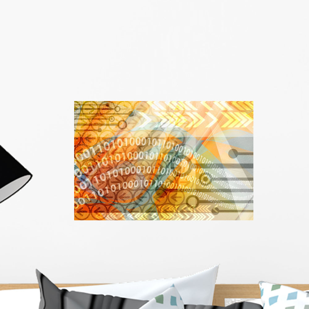 Computer Technology Multicolour Wall Mural – Wallmonkeys