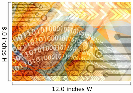 Computer Technology Background - Multicolour Wall Mural