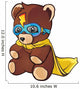 Super Hero Teddy Bear Wall Decal