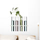 Flowers and Plants in Test Tubes Wall Decal