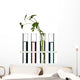 Flowers and Plants in Test Tubes Wall Decal