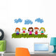Vector Happy Kids Wall Mural