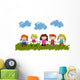 Vector Happy Kids Wall Mural