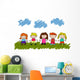 Vector Happy Kids Wall Mural