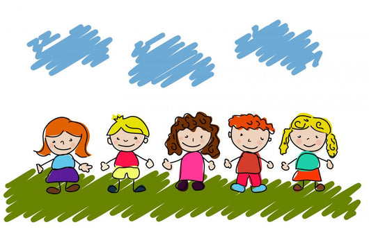 Vector Happy Kids Wall Mural