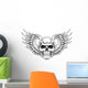 Skull with Wings Vector