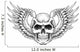 Skull with Wings Vector