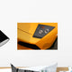 yellow supercar headlight Wall Mural