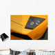 yellow supercar headlight Wall Mural