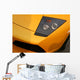 yellow supercar headlight Wall Mural
