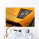 yellow supercar headlight Wall Mural