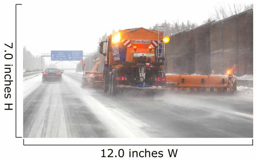 winter chaos on motorways Wall Mural