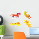 Cute Cat Assorted with Wall Decal Sticker Set