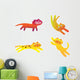 Cute Cat Assorted with Wall Decal Sticker Set