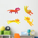 Cute Cat Assorted with Wall Decal Sticker Set