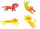 Cute Cat Assorted with Wall Decal Sticker Set