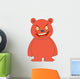 Angry Bear Character Illustration Wall Decal