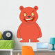 Angry Bear Character Illustration Wall Decal