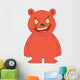 Angry Bear Character Illustration Wall Decal