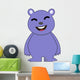 Happy Bear Character Illustration Wall Decal