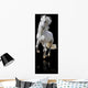 white horse isolated Wall Mural