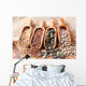 Sesame, flax, pumpkin and sunflower seeds Wall Mural