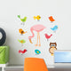 Flamingo Friends Bird Wall Stickers
