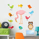 Flamingo Friends Bird Wall Stickers