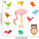 Flamingo Friends Bird Wall Stickers