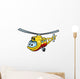 Helicopter - Colored Illustration Wall Decal