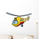 Helicopter - Colored Illustration Wall Decal