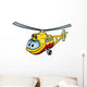 Helicopter - Colored Illustration Wall Decal