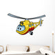 Helicopter - Colored Illustration Wall Decal
