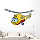 Helicopter - Colored Illustration Wall Decal