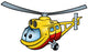 Helicopter - Colored Illustration Wall Decal